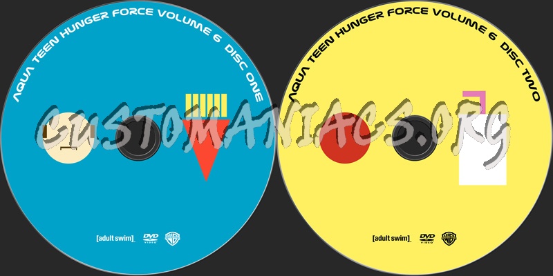 Aqua Teen Hunger Force Vol 6 dvd label