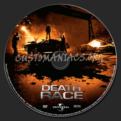 Death Race dvd label