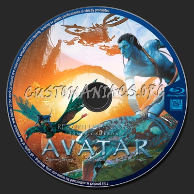 Avatar blu-ray label