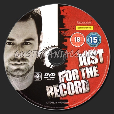 Just for the Record dvd label