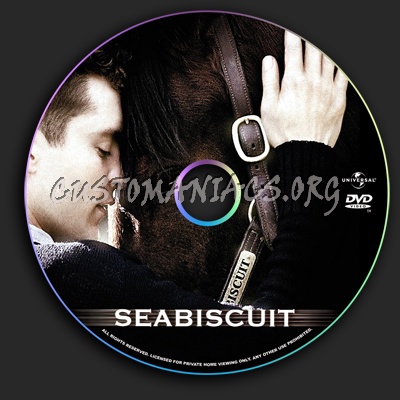 Seabiscuit dvd label