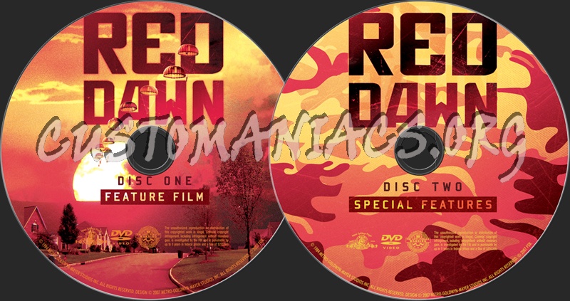 Red Dawn dvd label