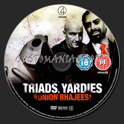 Triads' Yardies And Onion Bhajees dvd label