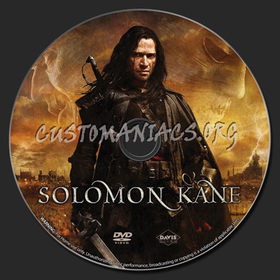 Solomon Kane dvd label