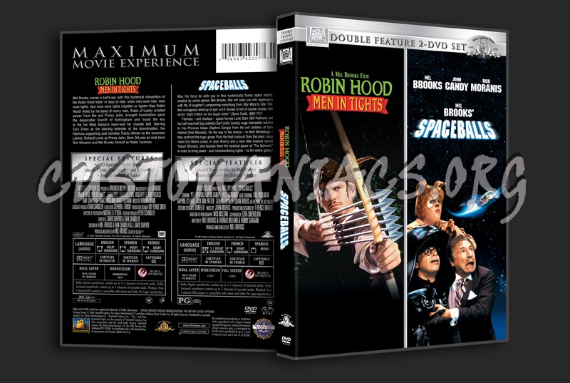 Robin Hood Men in Tights / Spaceballs dvd cover