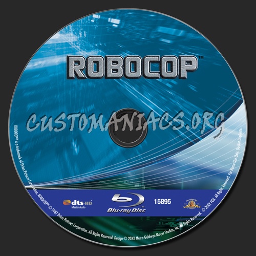 Robocop blu-ray label