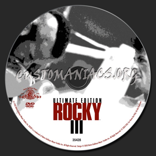 Rocky 3 dvd label