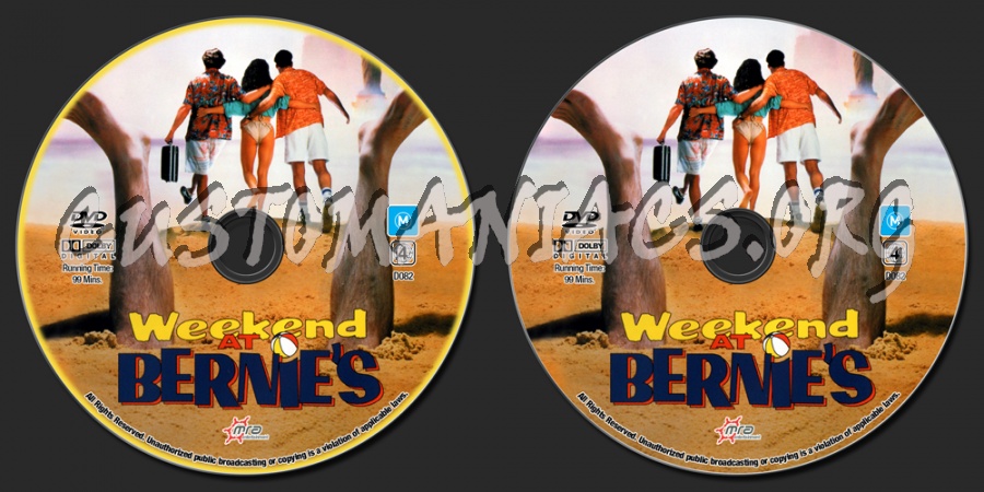 Weekend At Bernie's dvd label