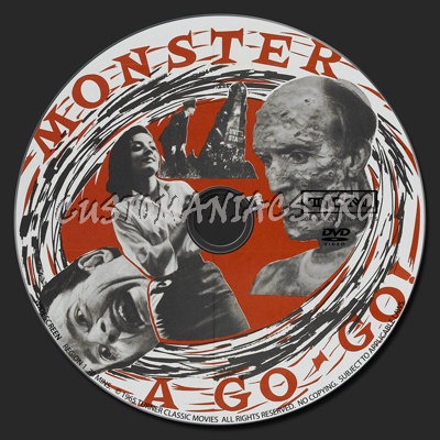 Monster A Go-Go dvd label