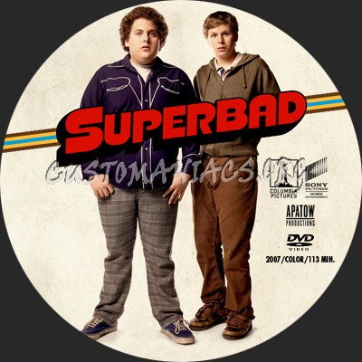 Superbad dvd label