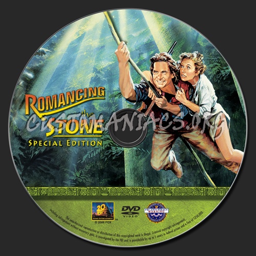 Romancing the Stone dvd label