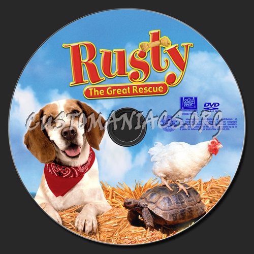 Rusty the Great Rescue dvd label