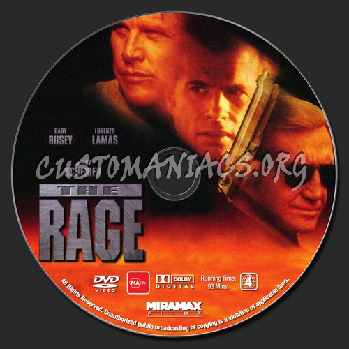 The Rage dvd label