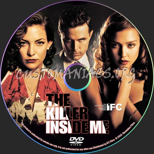 The Killer Inside Me dvd label