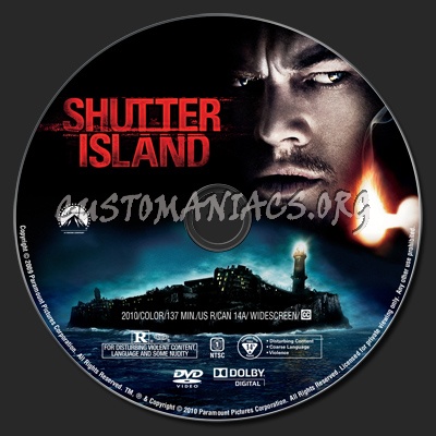 Shutter Island dvd label