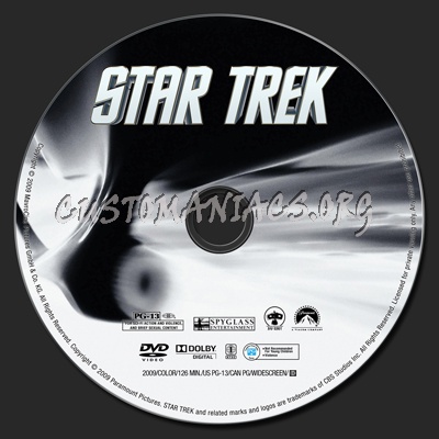 Star Trek dvd label