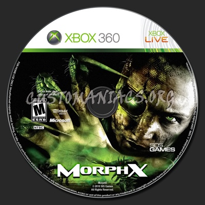 MorphX dvd label