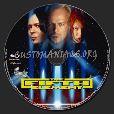 The Fifth Element blu-ray label