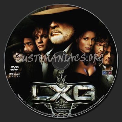 League of Extraordinary Gentlemen dvd label