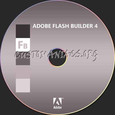 Adobe Flash Builder 4 dvd label