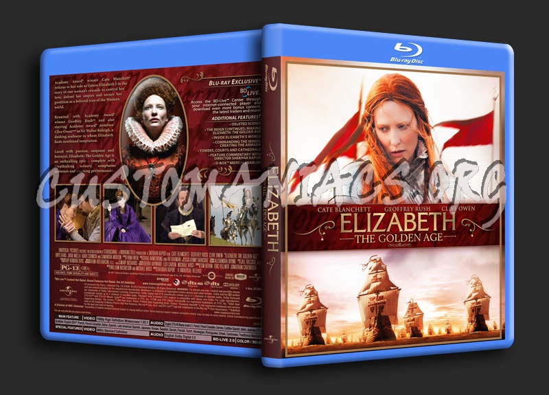 Elizabeth - The Golden Age blu-ray cover