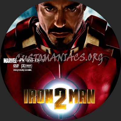 Iron Man 2 dvd label