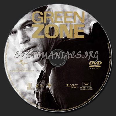 Green Zone dvd label