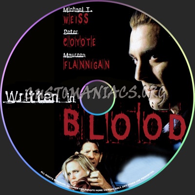 Written in Blood dvd label