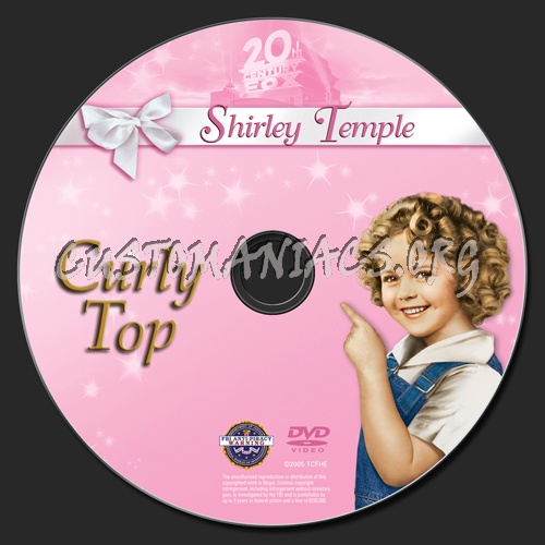 Curly Top dvd label