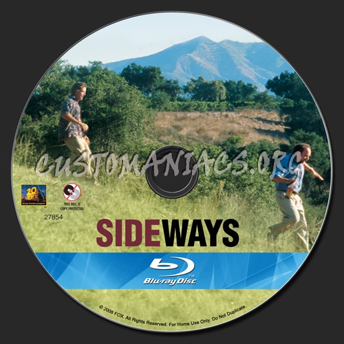 Sideways blu-ray label