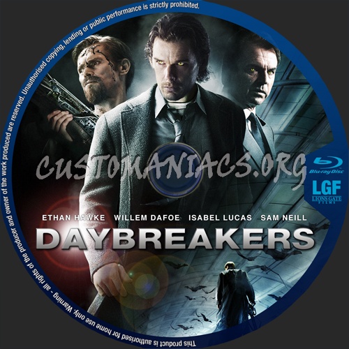 Daybreakers blu-ray label