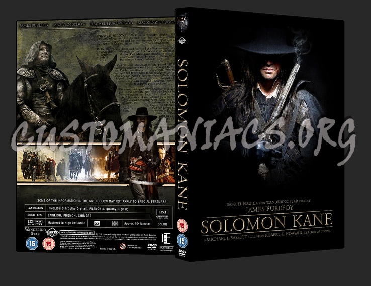 Solomon Kane dvd cover