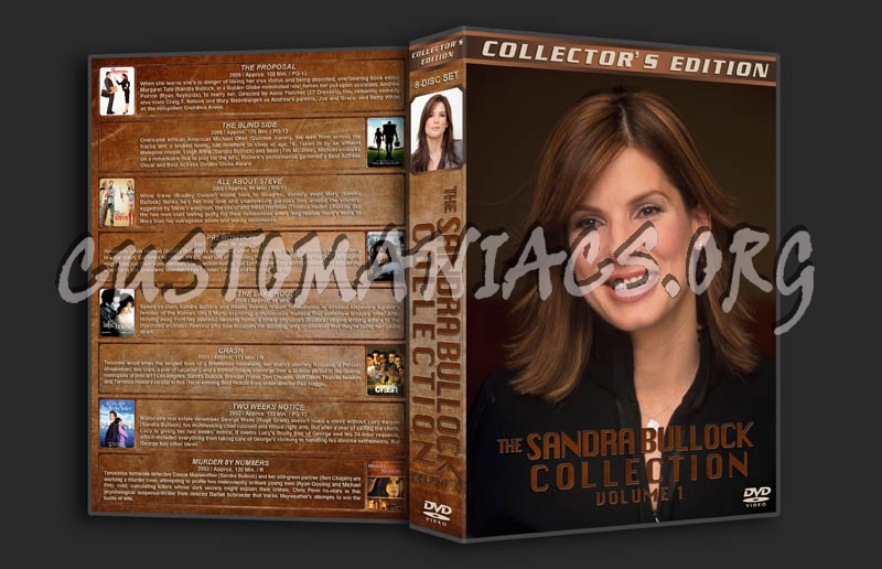 Sandra Bullock Collection - Volume 1 dvd cover