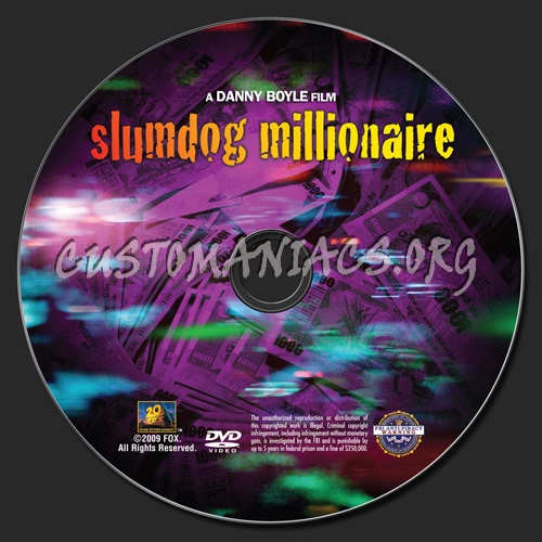 Slumdog Millionaire dvd label