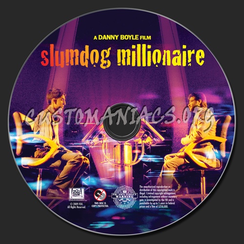 Slumdog Millionaire dvd label