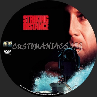 Striking Distance dvd label