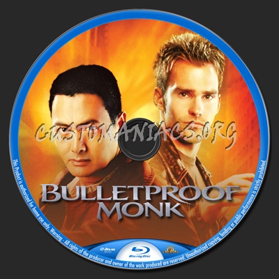 Bulletproof Monk blu-ray label