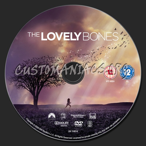 The Lovely Bones dvd label