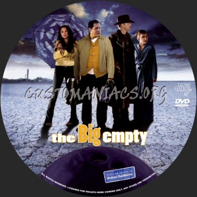 The Big Empty dvd label