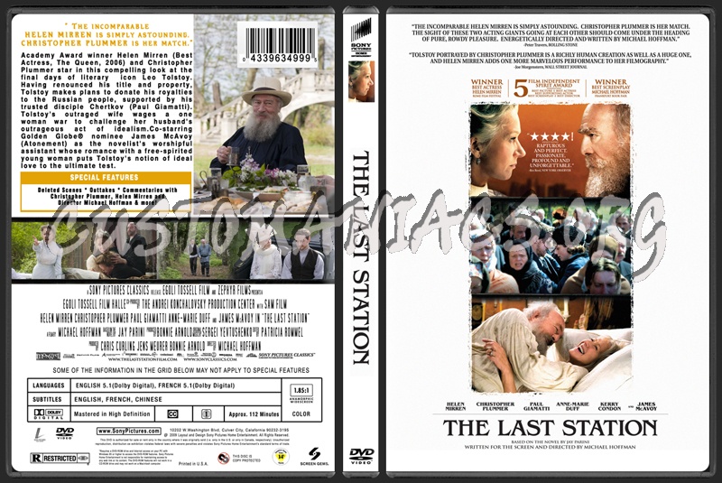 The Last Station dvd cover