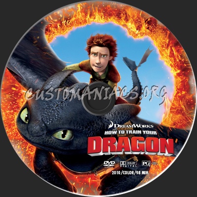 How to Train Your Dragon dvd label