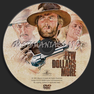 For A Few Dollars More dvd label