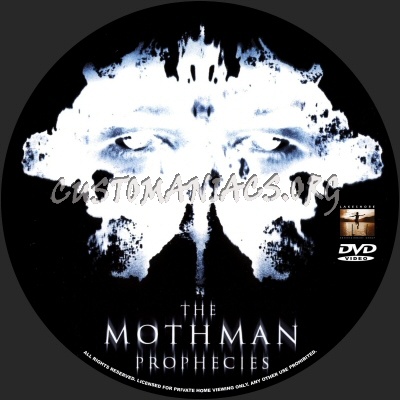 The Mothman Prophecies dvd label