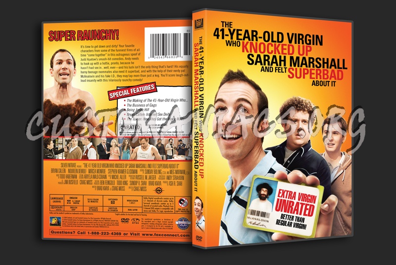 The 41 Year-Old Virgin Who Knocked Up Sarah Marshall and Felt Superbad About It dvd cover