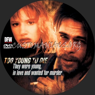 Too Young To Die dvd label