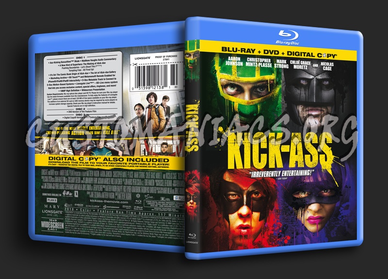 Kick-Ass blu-ray cover