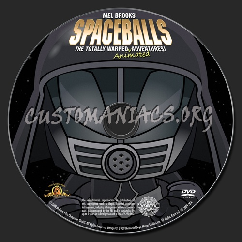 Spaceballs dvd label