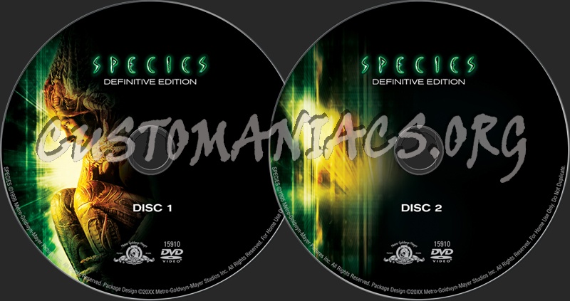 Species dvd label