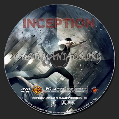 Inception dvd label