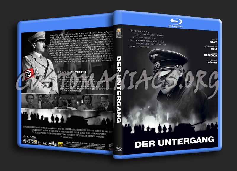 Der Untergang (Downfall) blu-ray cover